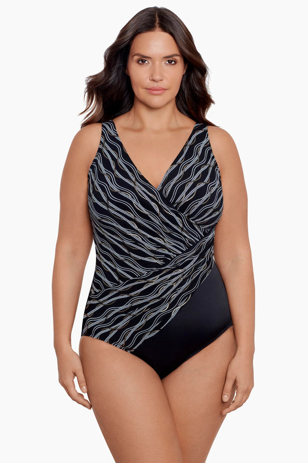 MiracleSuit Plus Size Linked In Oceanus One Piece Swimsuit
